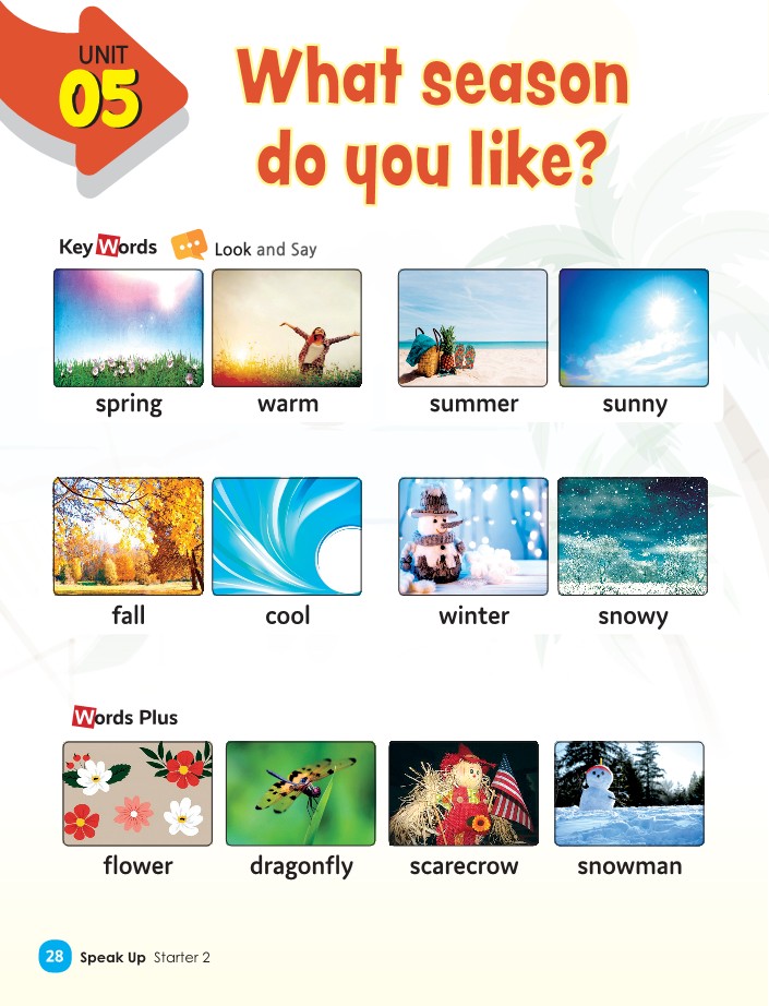 Unit 5 - What season do you like?